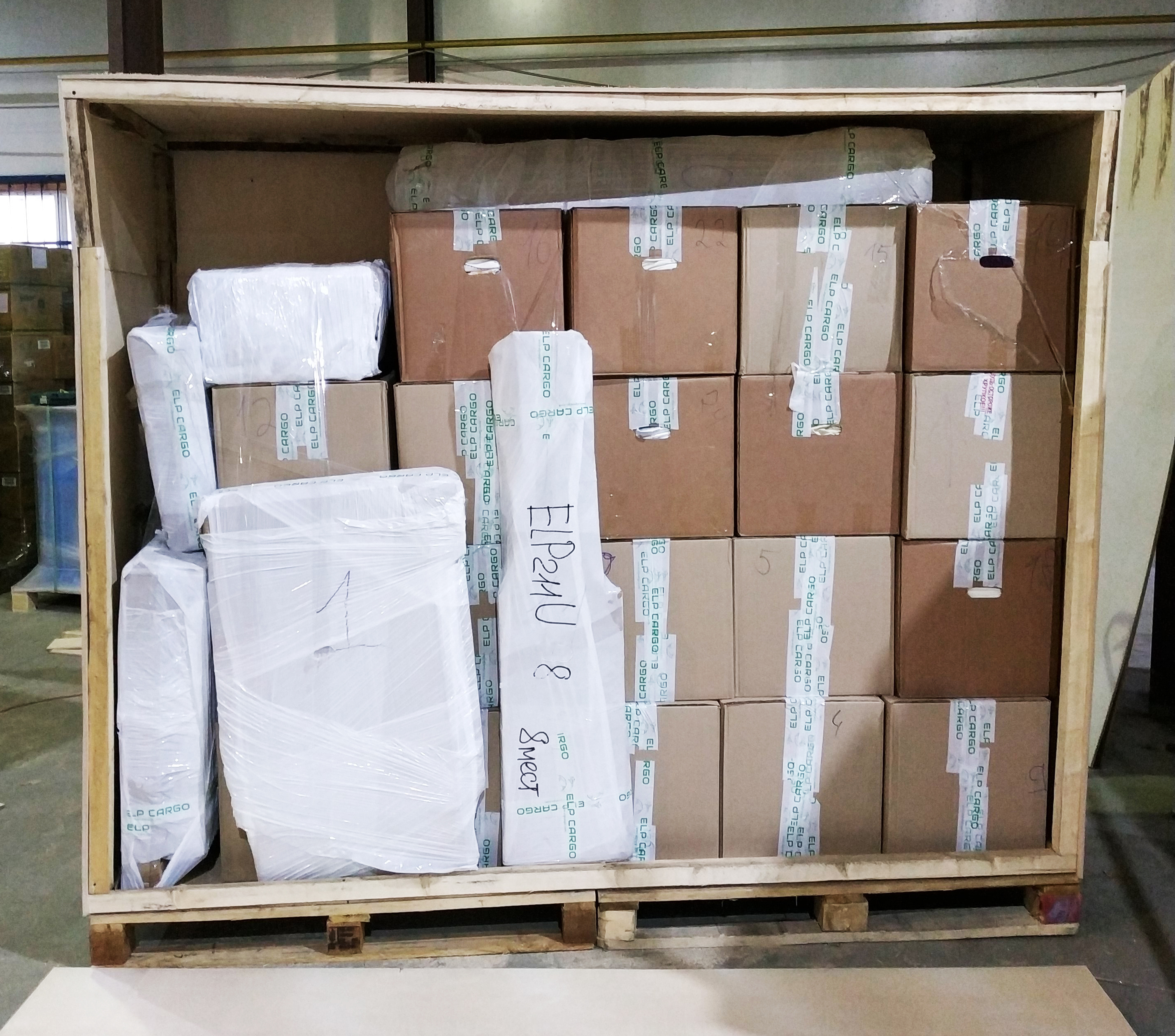 Упаковка и погрузка при международном переезде ELP CARGO